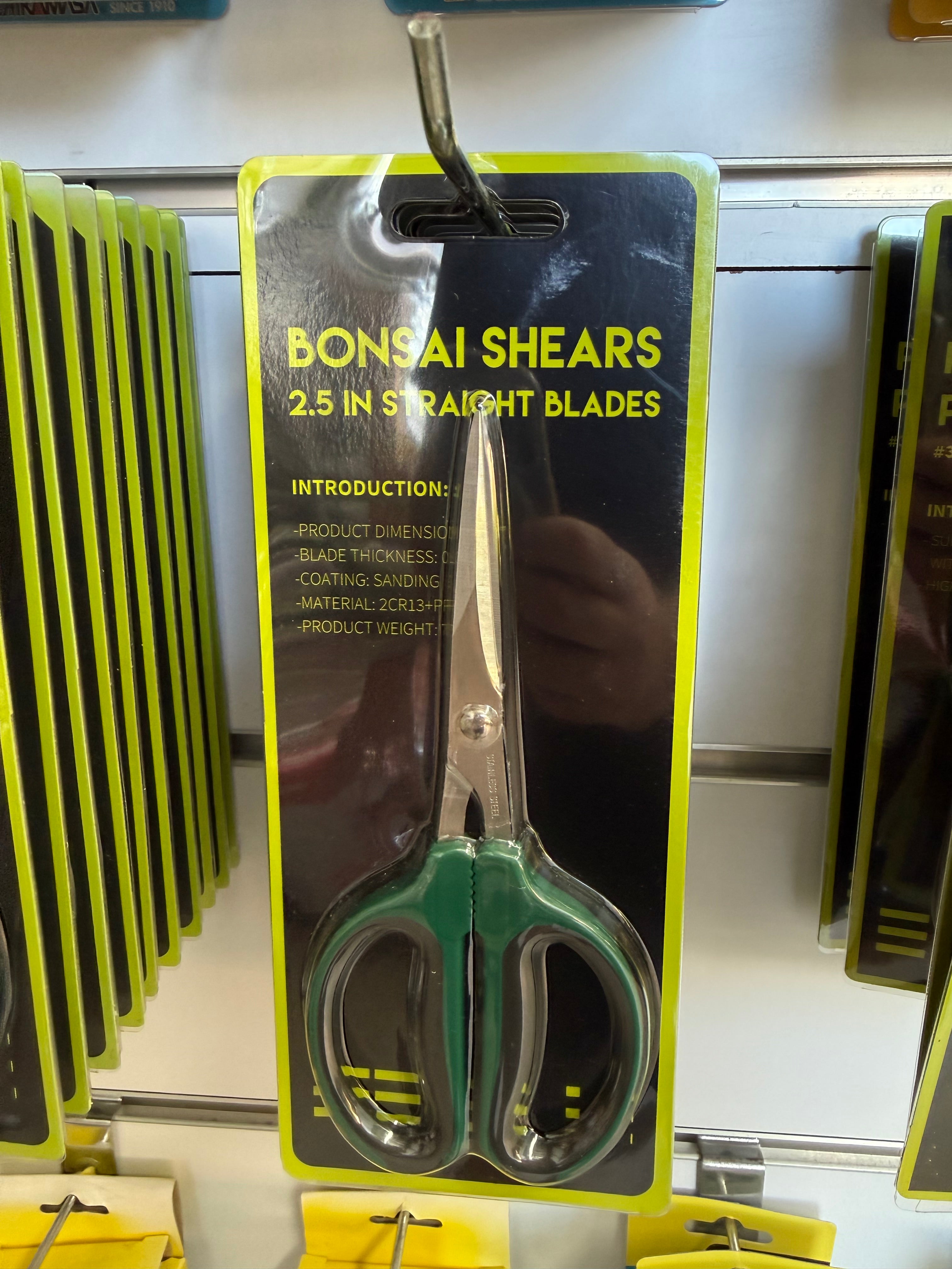 BONSAI SHEARS 2.5 INCH STRAIGHT BLADES