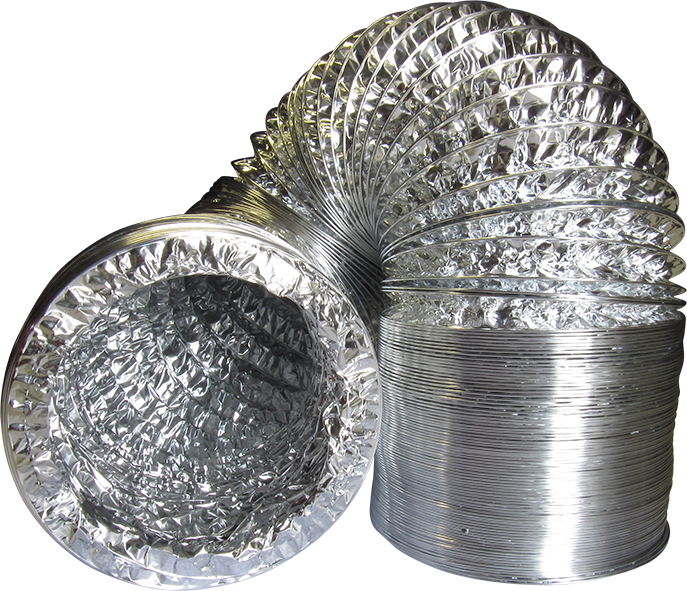 DUCTING SILVER ALUMINIUM 320MM X FIVE METRE BOXED (SUITS 315MM FITTINGS) image 0