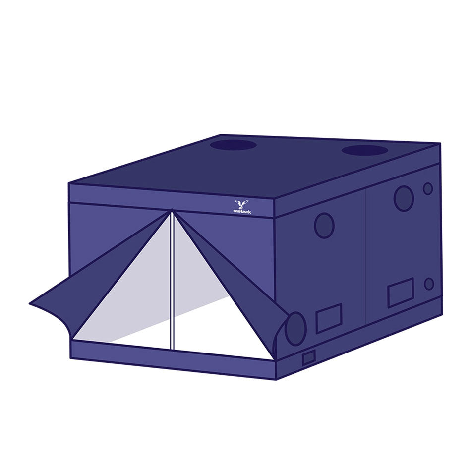 SEA-HAWK MYLAR HIGH TOP GROW TENT 5.8 X 2.9 X 2.3 (2 PART) image 0