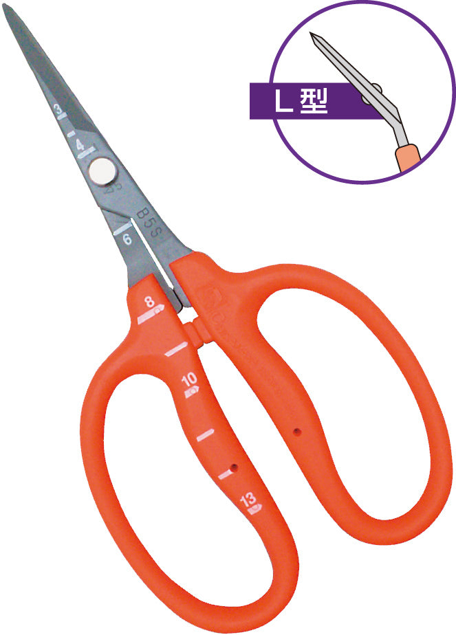 CHIKAMASA B-500SLF FLUORINE-COATED TRIMMING SCISSORS