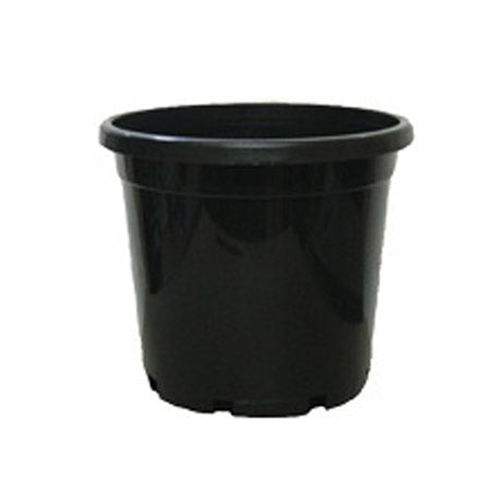 400MM STANDARD BLACK POT 28LTR WITH HOLE image 0