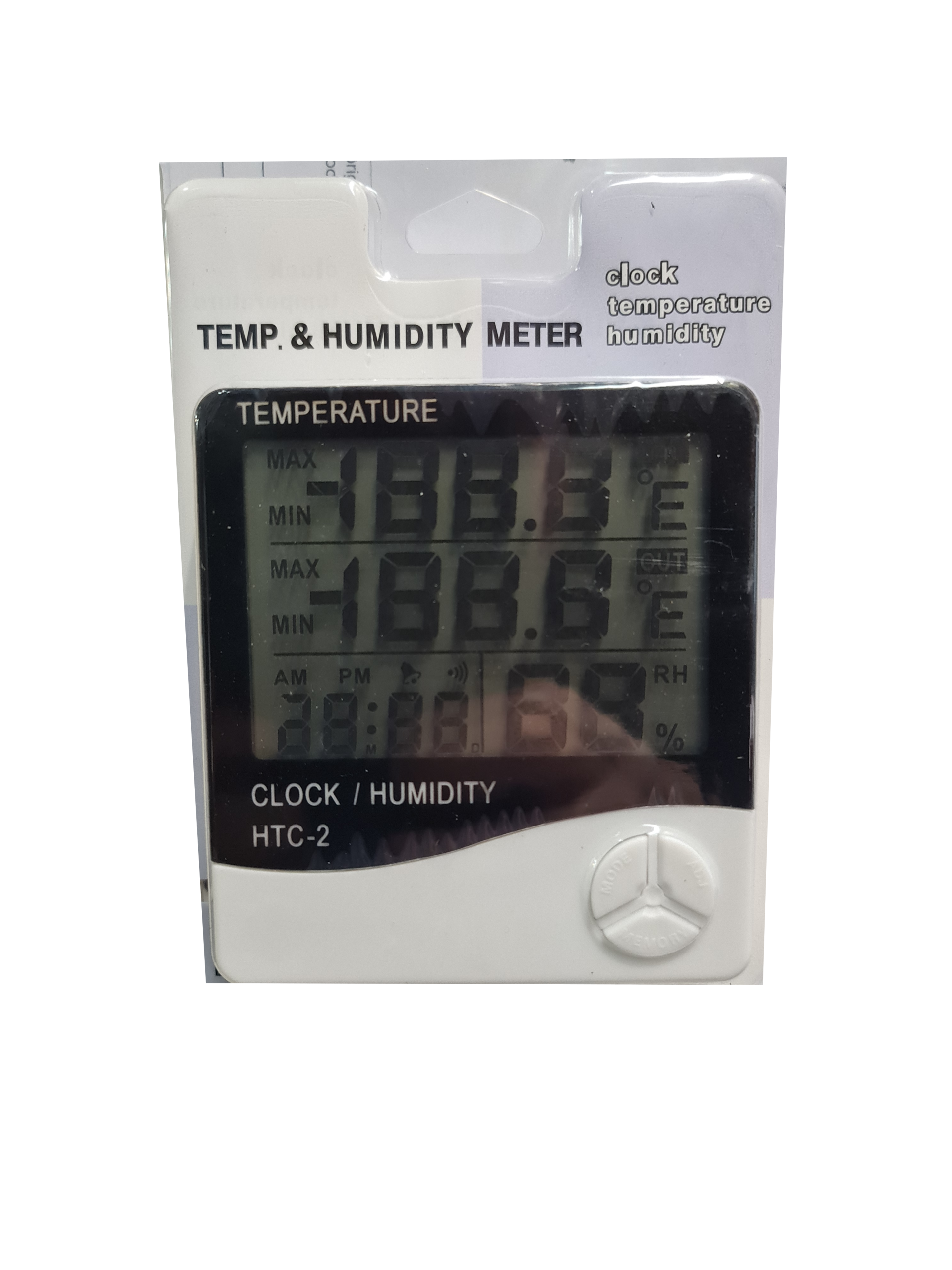 INDOOR-OUTDOOR THERMO-HYGROMETER - THERMO+CLOCK image 0