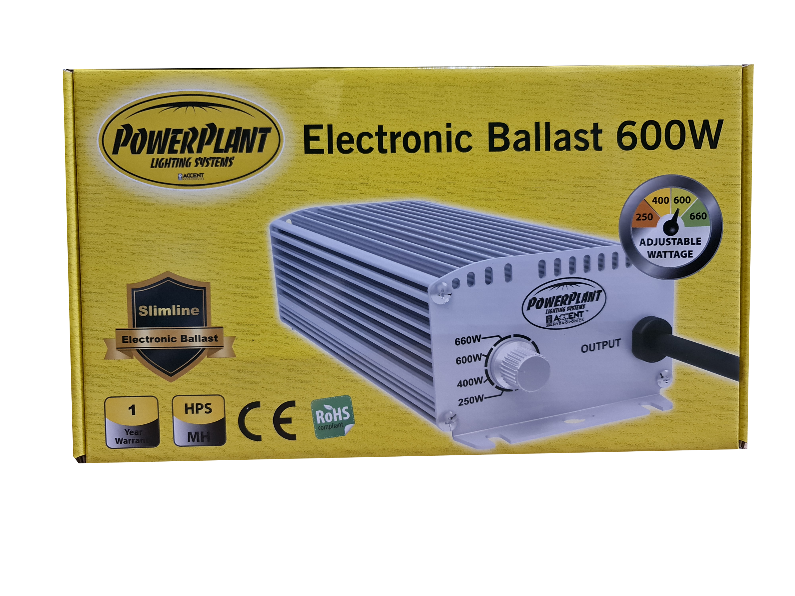 POWER-PLANT SLIMLINE 600W - 400 / 250 BALLAST image 0