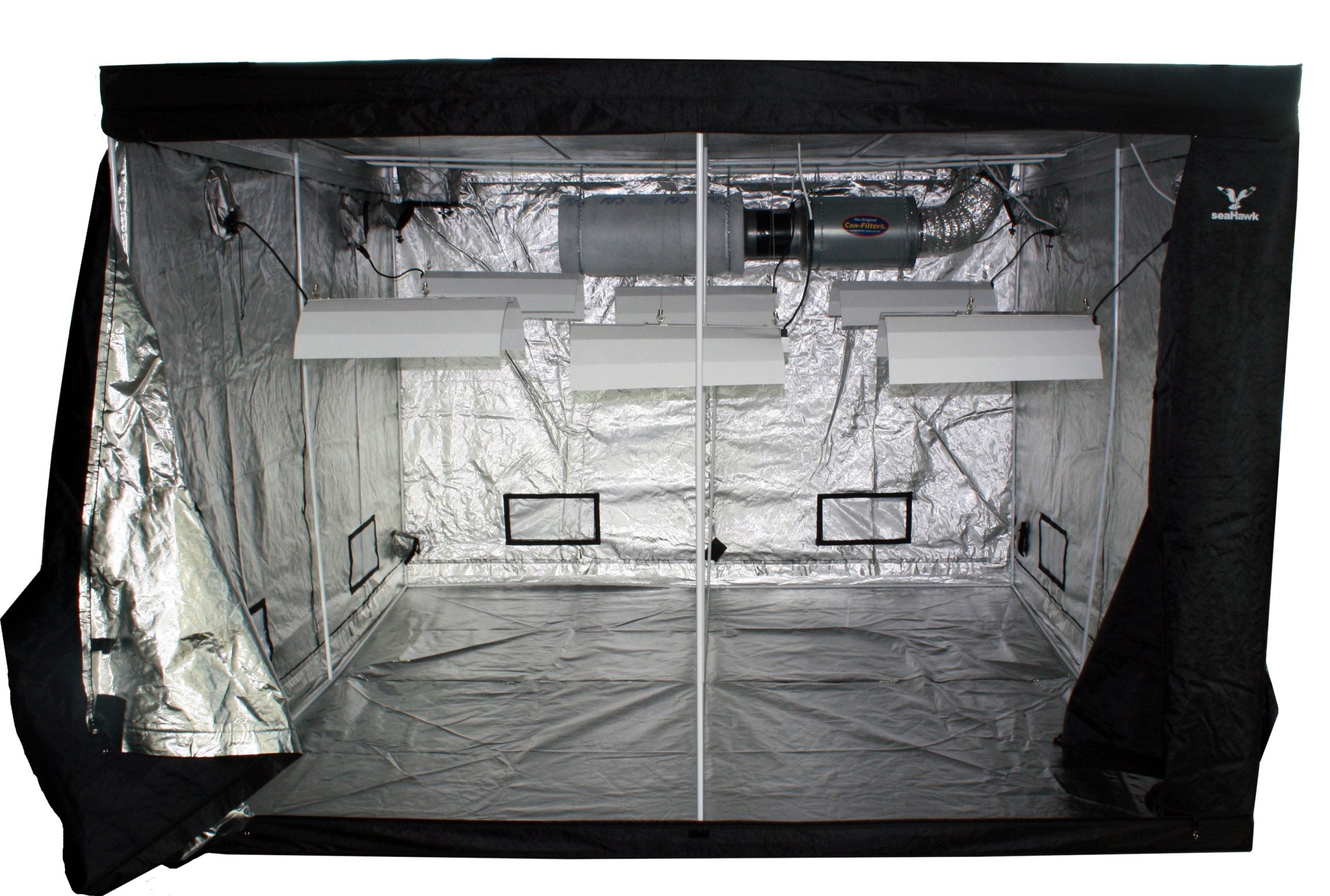 SEA-HAWK MYLAR GROW TENT 2.9 X 2.9 X 2.0M (2 X CTNS) image 1