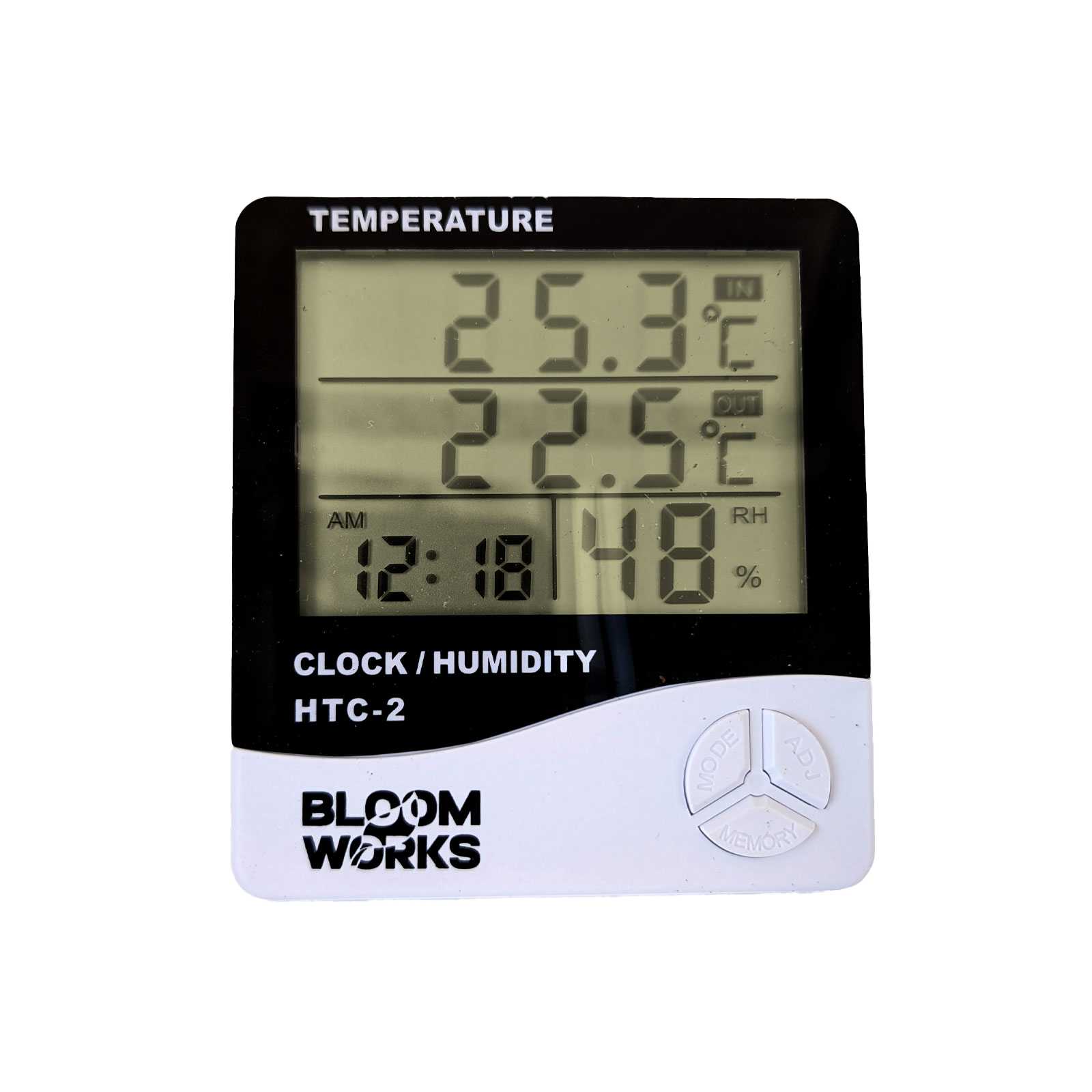 PRO GROW Bloom Works Thermometer Hygrometer 225 x 525 mm