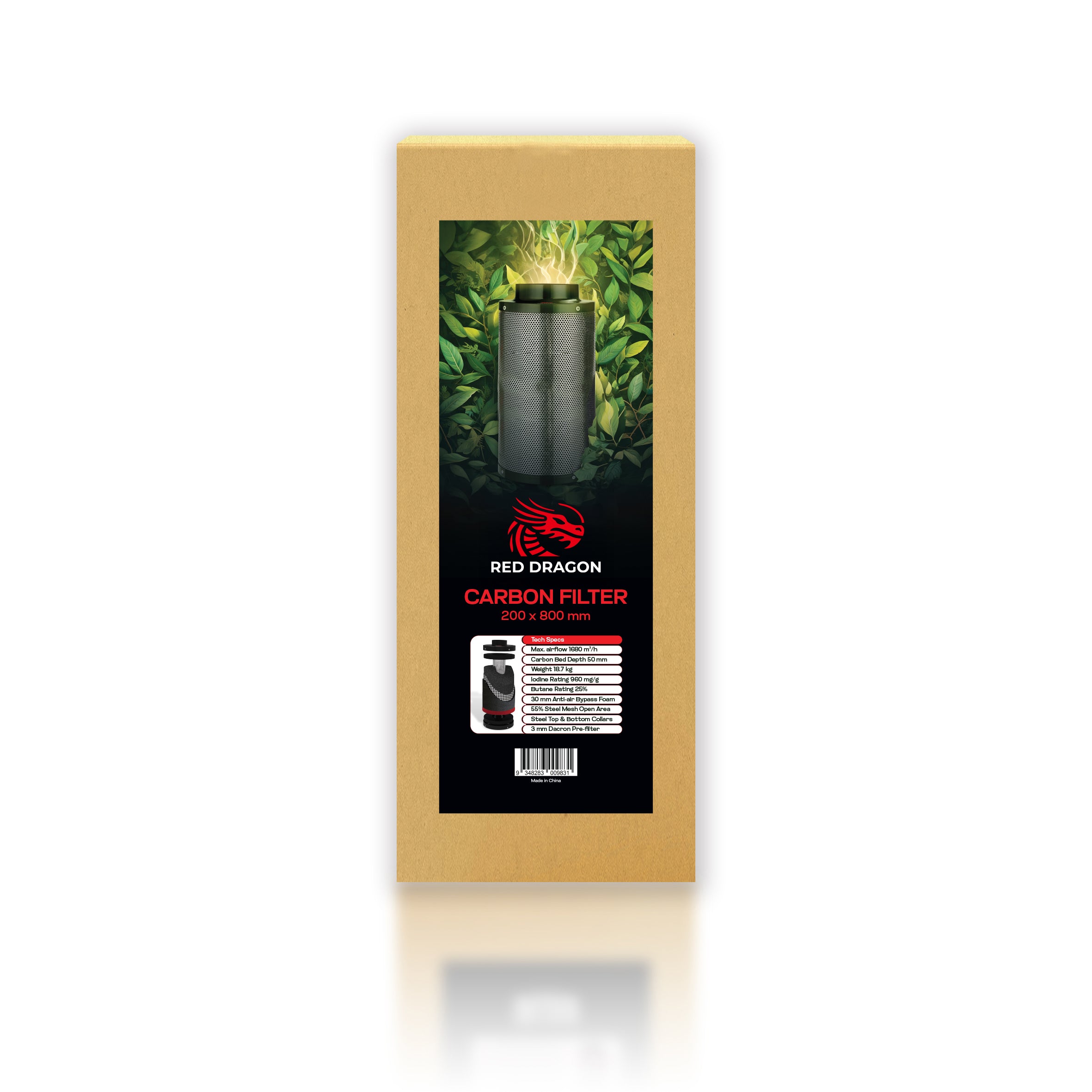 PRO GROW Pro Grow Dragon Series Filter 200 x 800 mm 200 x 800 mm