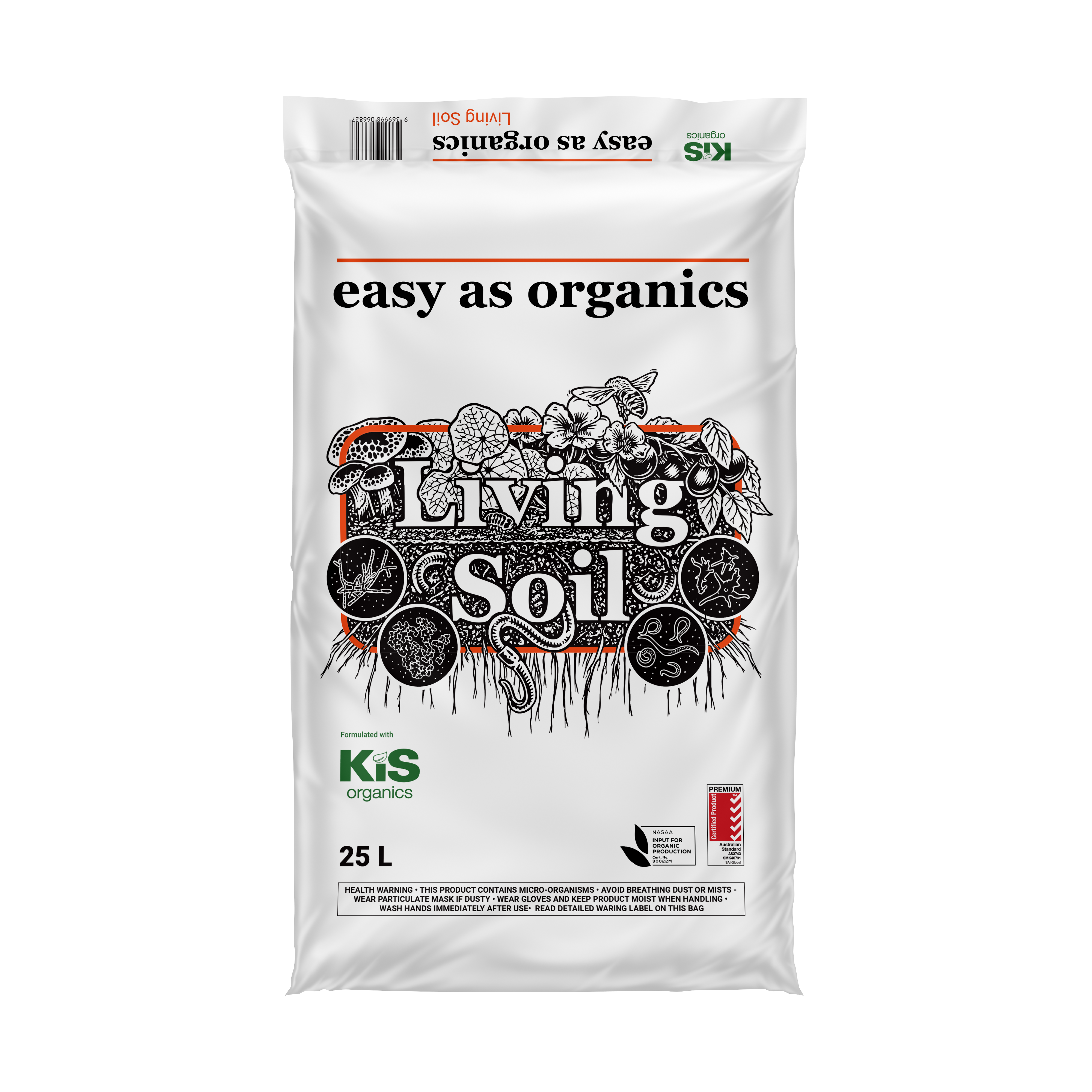 Easy As Organics Easy As Organics Living Soil - KiS Mix 25 L 25 L