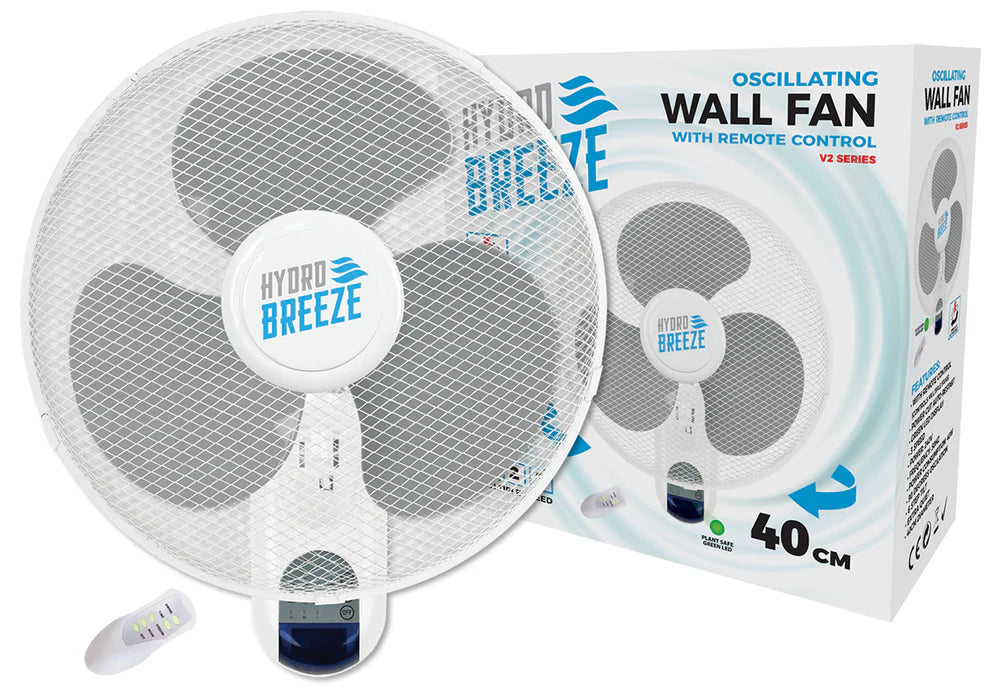 Hydro Breeze V2 Oscillating Wall Fan 40cm