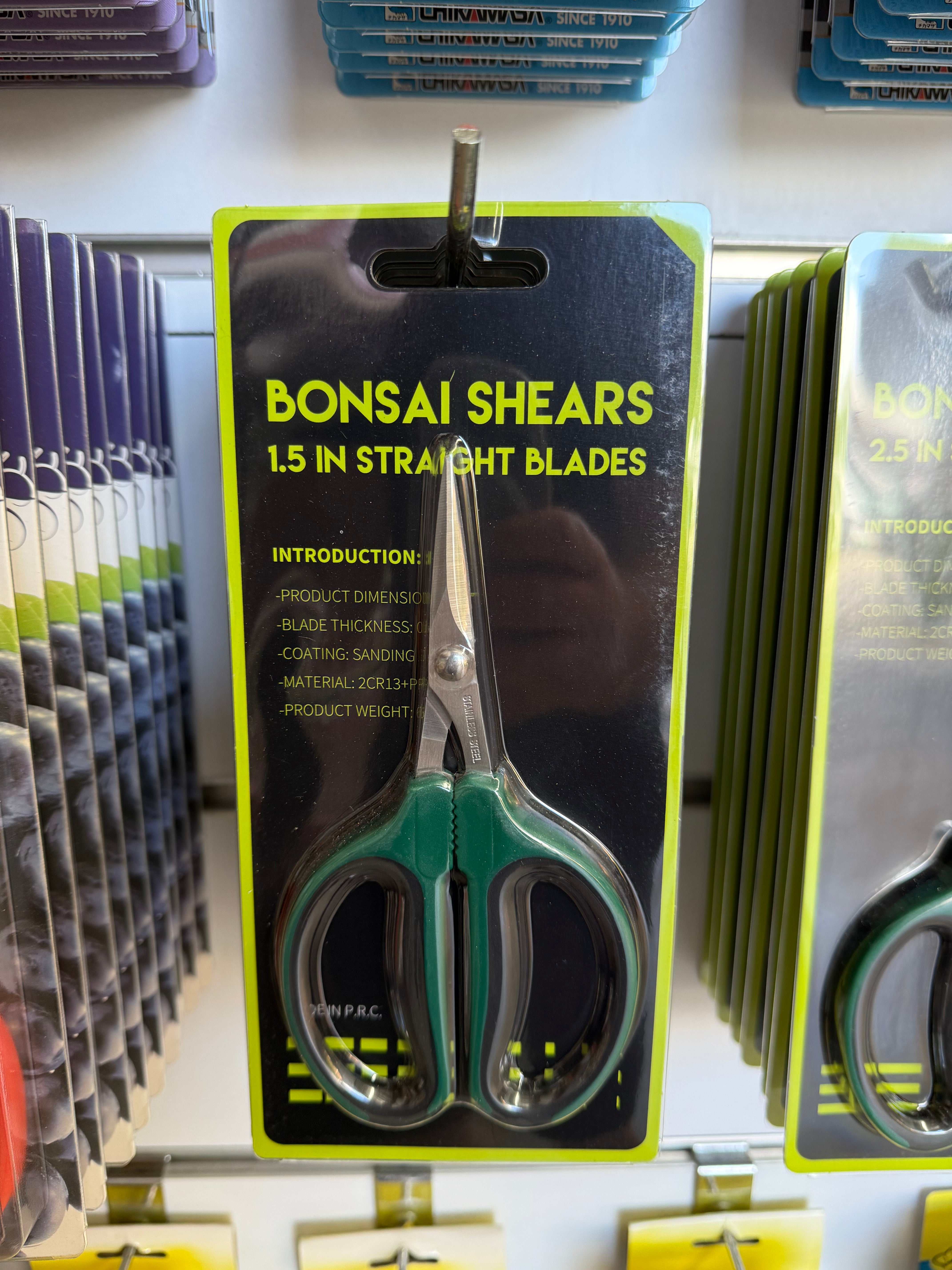 BONSAI SHEARS 1.5 IN STRAIGHT BLADES