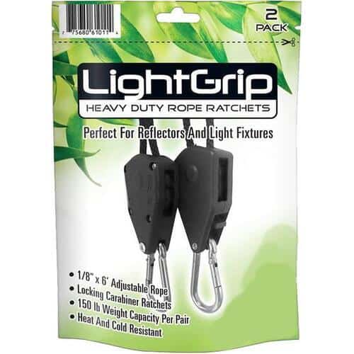 PRO GROW Light Grip Rope Ratchets 320 x 1820 mm Rope