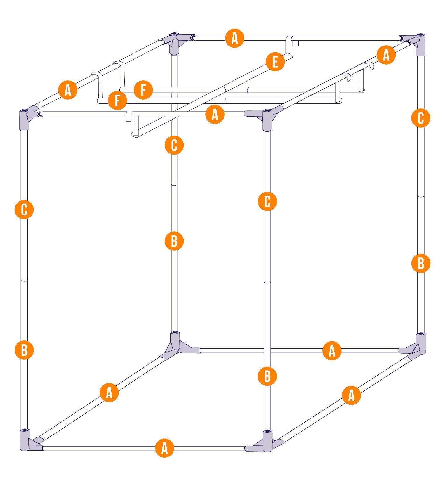 SEA-HAWK MYLAR GROW TENT 1.0 X 1.0 X 2.0M image 3
