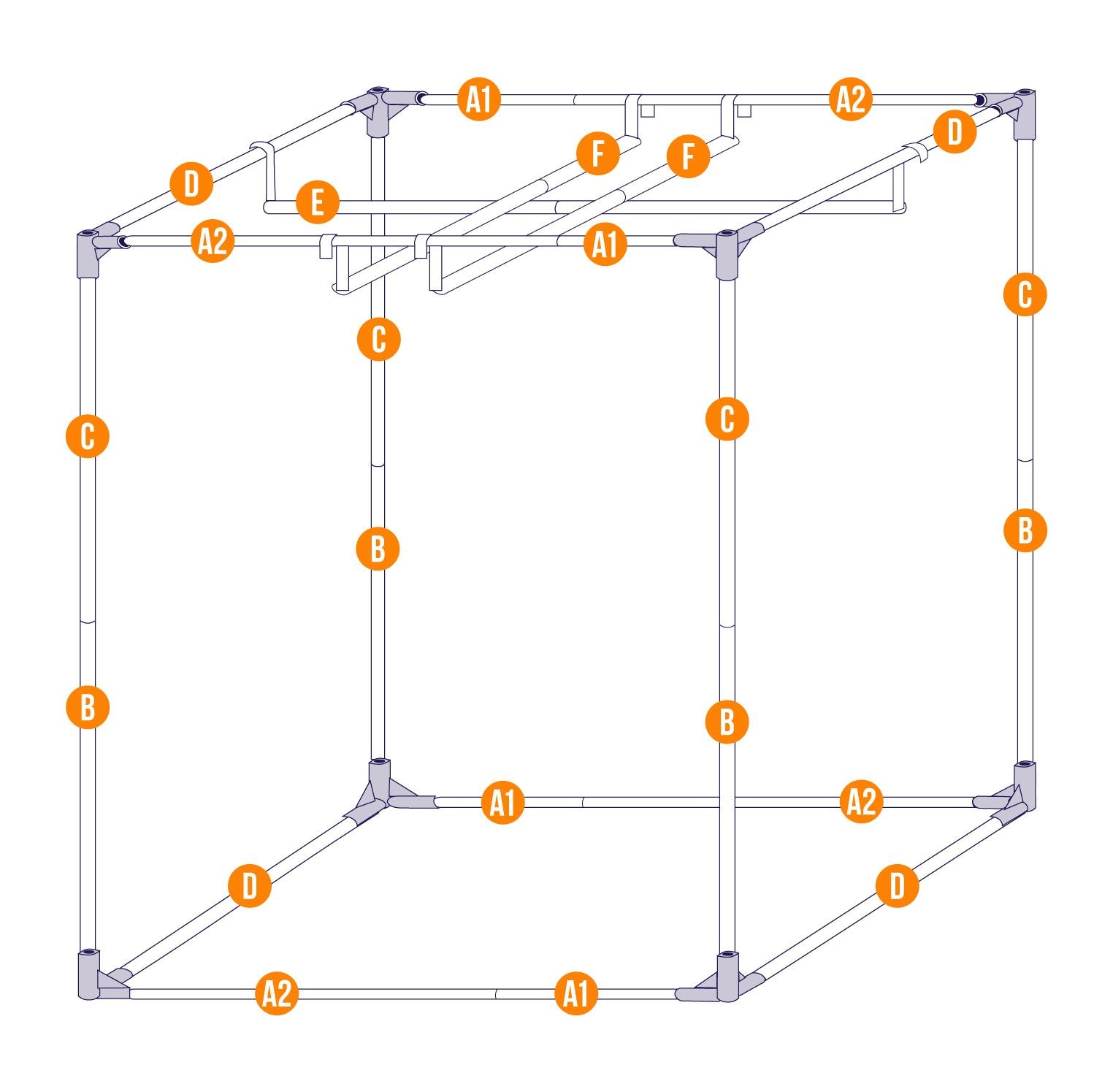 SEA-HAWK MYLAR GROW TENT 1.45 X 0.8 X 2.0M image 3